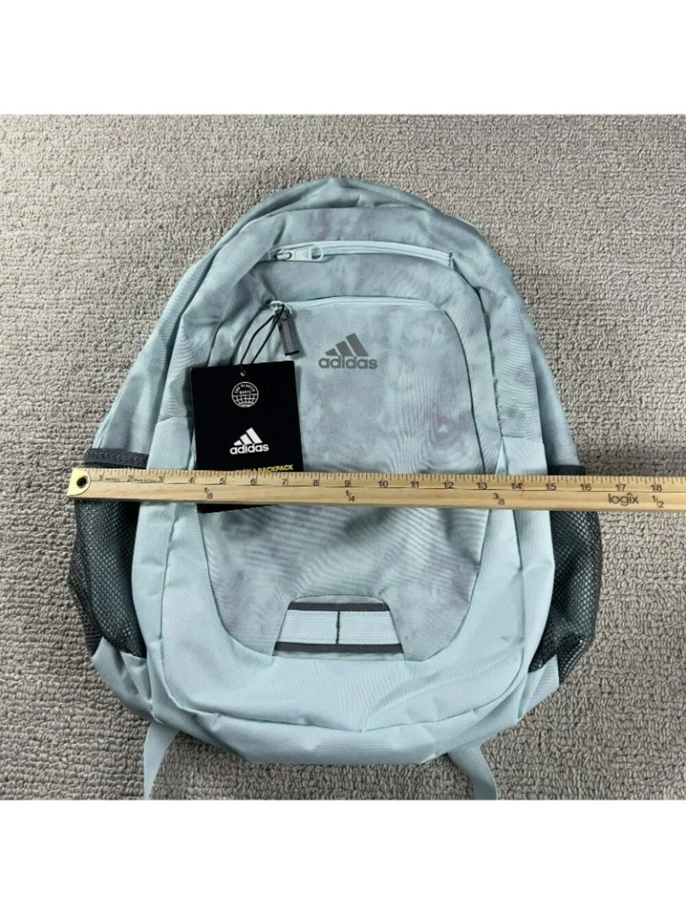 Adidas Foundation 6 Durable Unisex Backpack Green Gray